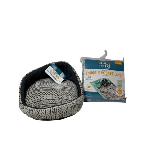 Full Cheeks Snuggle Pocket Liner Bedding & Calming Cave Bed Small Animals Pets - Picture 1 of 8